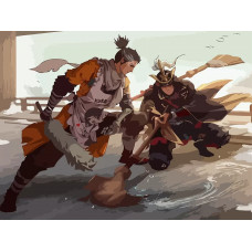 Картина по номерам Бруталити Игра Sekiro 8189 Г на холсте 30x40