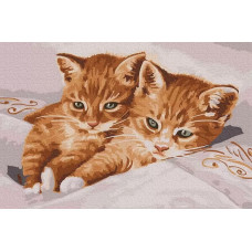 Картина по номерам Molly Рыжие котята, 20x30