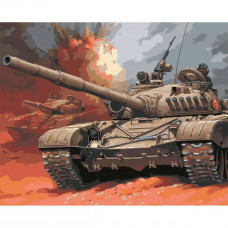 Набор для рисования по номерам "В бой", 40x50 см, арт. HS0254