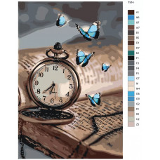 Живопись по номерам BRUSHES-PAINTS Карманные часы