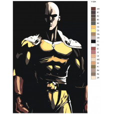Живопись по номерам BRUSHES-PAINTS Аниме Ванпанчмен. Сайтама