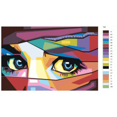 Живопись по номерам BRUSHES-PAINTS Глаза девушки в паранже
