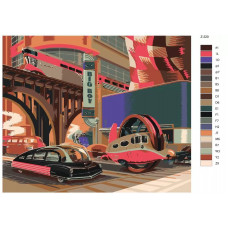 Живопись по номерам BRUSHES-PAINTS Парковка