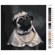 Картина по номерам,"Живопись по номерам" LI-100, 40 x 40