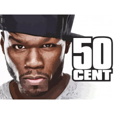 Картина по номерам Бруталити 50 cent 201 на холсте 40x30