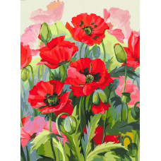 Картина по номерам Белоснежка Восхитительные маки, 30x40