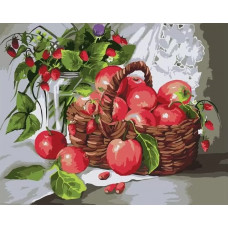 Живопись по номерам Paintboy Яблоки и земляника 40x50
