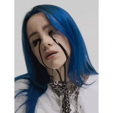 Картина по номерам Бруталити Billie eilish 4 на холсте 40x30