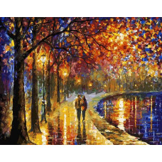 Картина по номерам Белоснежка Пара у озера, 40x50
