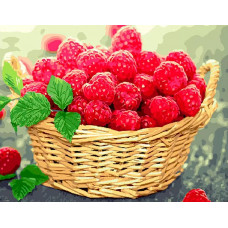 Картина по номерам ВанГогВоМне Вкусное лукошко, 40x50