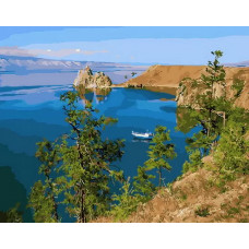 Картина по номерам Paintboy PK 33074 Берег Байкала  40*50