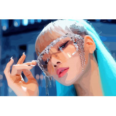 Живопись по номерам Бруталити BLACKPINK Kpop Lisa