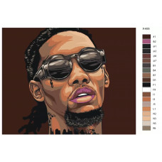 Живопись по номерам BRUSHES-PAINTS Парень в очках