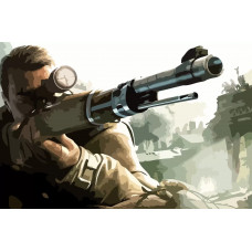 Картина по номерам Бруталити Sniper elite 6 см