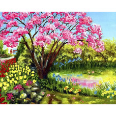 Картина по номерам на картоне Color Kit KS017/Весеннее цветение