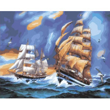 Картина по номерам ВанГогВоМне Корабли, 40x50