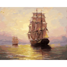 Картина по номерам Белоснежка На водной глади, 40x50
