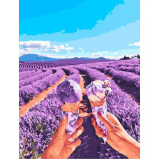 Картина по номерам Paintboy Лавандовый Прованс, 40x50 см
