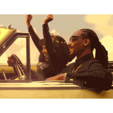 Картина по номерам Бруталити Snoop Dogg 370 на холсте 40x30