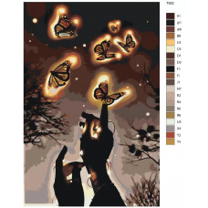 Картина по номерам BRUSHES-PAINTS Красивые бабочки T922 40x60 см Картина по номерам BRUSHES-PAINTS Красивые бабочки T922 40x60 см
