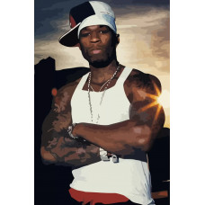 Картина по номерам Бруталити 50 cent 189 на холсте 60 x 40
