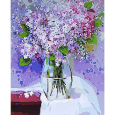 Картина по номерам Paintboy Сирень, 40x50 см