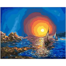 Картина по номерам  Paintboy (Premium) Красочное море