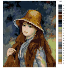 Живопись по номерам BRUSHES-PAINTS Пьер Огюст Ренуар. Девочка в соломенной шляпе Живопись по номерам BRUSHES-PAINTS Пьер Огюст Ренуар. Девочка в соломенной шляпе