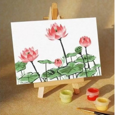 Картина по номерам Цветной Кувшинки, 10x15