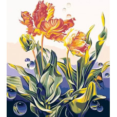 Картина по номерам Живопись по Номерам Махровые тюльпаны, 40x50