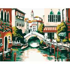 Картина по номерам Molly Старинный мостик, 15x20