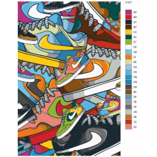 Живопись по номерам BRUSHES-PAINTS Кроссовки