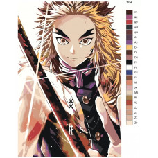 Живопись по номерам BRUSHES-PAINTS Кёджуро Ренгоку. Столп Пламени. Клинок Рассекающий Демонов Живопись по номерам BRUSHES-PAINTS Кёджуро Ренгоку. Столп Пламени. Клинок Рассекающий Демонов