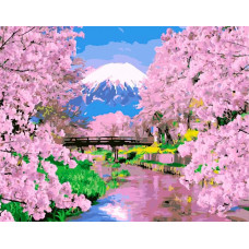 Картина по номерам ВанГогВоМне Фудзияма, 40x50