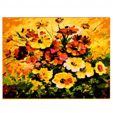 Живопись по номерам Школа талантов Цветочки