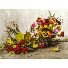 Картина по номерам Белоснежка Осень, 30x40