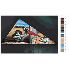 Живопись по номерам BRUSHES-PAINTS Загадка губ