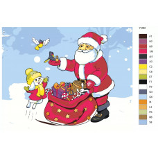 Живопись по номерам BRUSHES-PAINTS Подарки для зверей. Новый год
