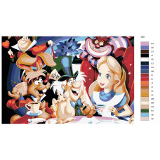 Картина по номерам BRUSHES-PAINTS Алиса в стране чудес Новая версия Т85, 40х60 см Картина по номерам BRUSHES-PAINTS Алиса в стране чудес Новая версия Т85, 40х60 см
