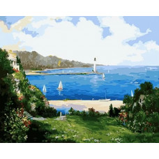 Картина по номерам Paintboy Морской пляж, 40x50 см
