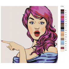 Картина по номерам BRUSHES-PAINTS Поп-арт комикс Z732 40x40см Картина по номерам BRUSHES-PAINTS Поп-арт комикс Z732 40x40см