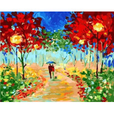 Картина по номерам Paintboy Разноцветная прогулка, 40x50 см