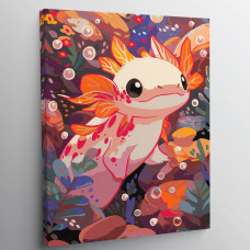 Картина по номерам Red Panda Милашка аксолотль p56074 30x40 см