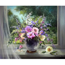 Картина по номерам Paintboy Окно в лето, 40x50
