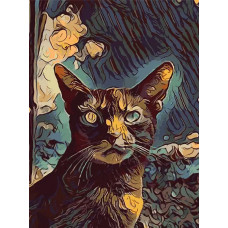 Картина по номерам Живопись по Номерам Суровый кот, 30x40