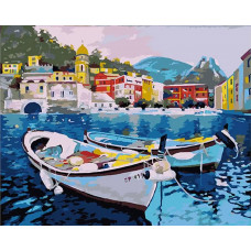 Картина по номерам Артвентура Тихая гавань, 40x50