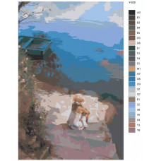 Живопись по номерам BRUSHES-PAINTS Репродукция картины Висенте Ромеро Редондо - Сидящая у воды Живопись по номерам BRUSHES-PAINTS Репродукция картины Висенте Ромеро Редондо - Сидящая у воды