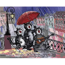 Картина по номерам Paintboy Песни на мосту, 40x50 см