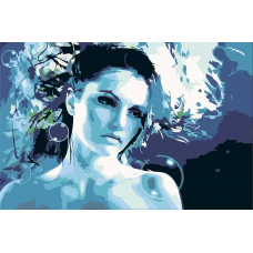 Картина по номерам, 60 x 40, Красивая женщина (Картина 3)