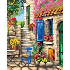 Картина по номерам KSG Уютный дворик, 40x50